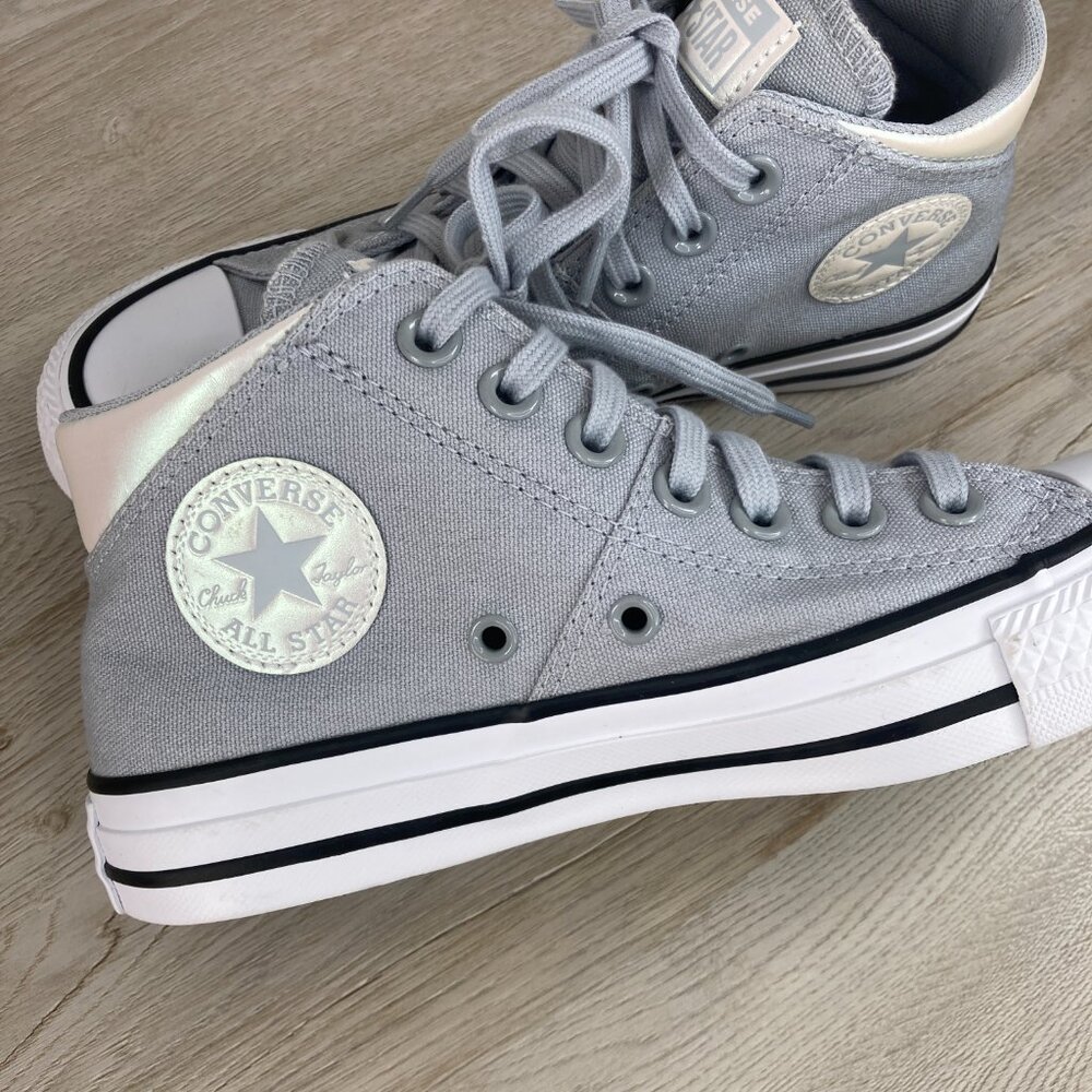 Converse Chuck Taylor All Star Madison Mid Women's Shoes Wolf Grey White 566098f